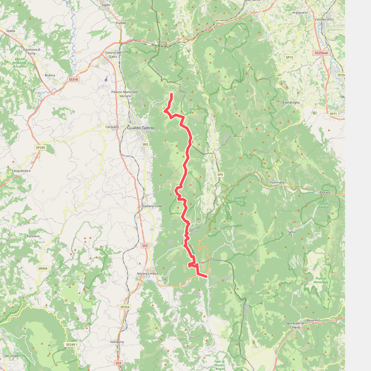 Sentiero Italia - Umbria/Marche N00 · SI