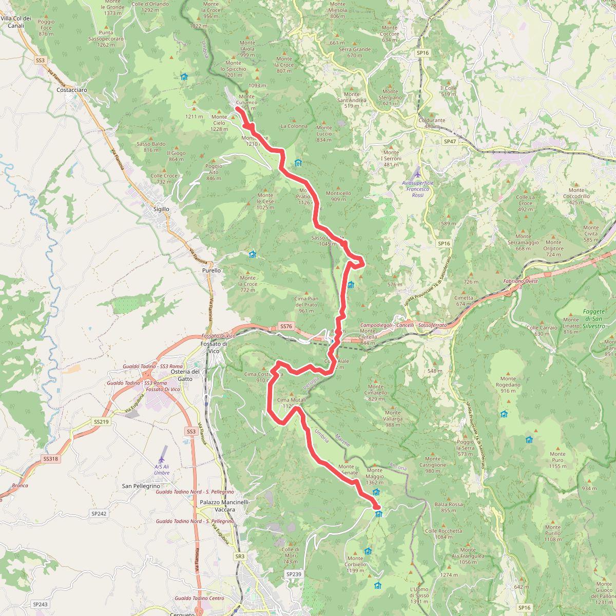 Sentiero Italia - Umbria/Marche N00 · SI