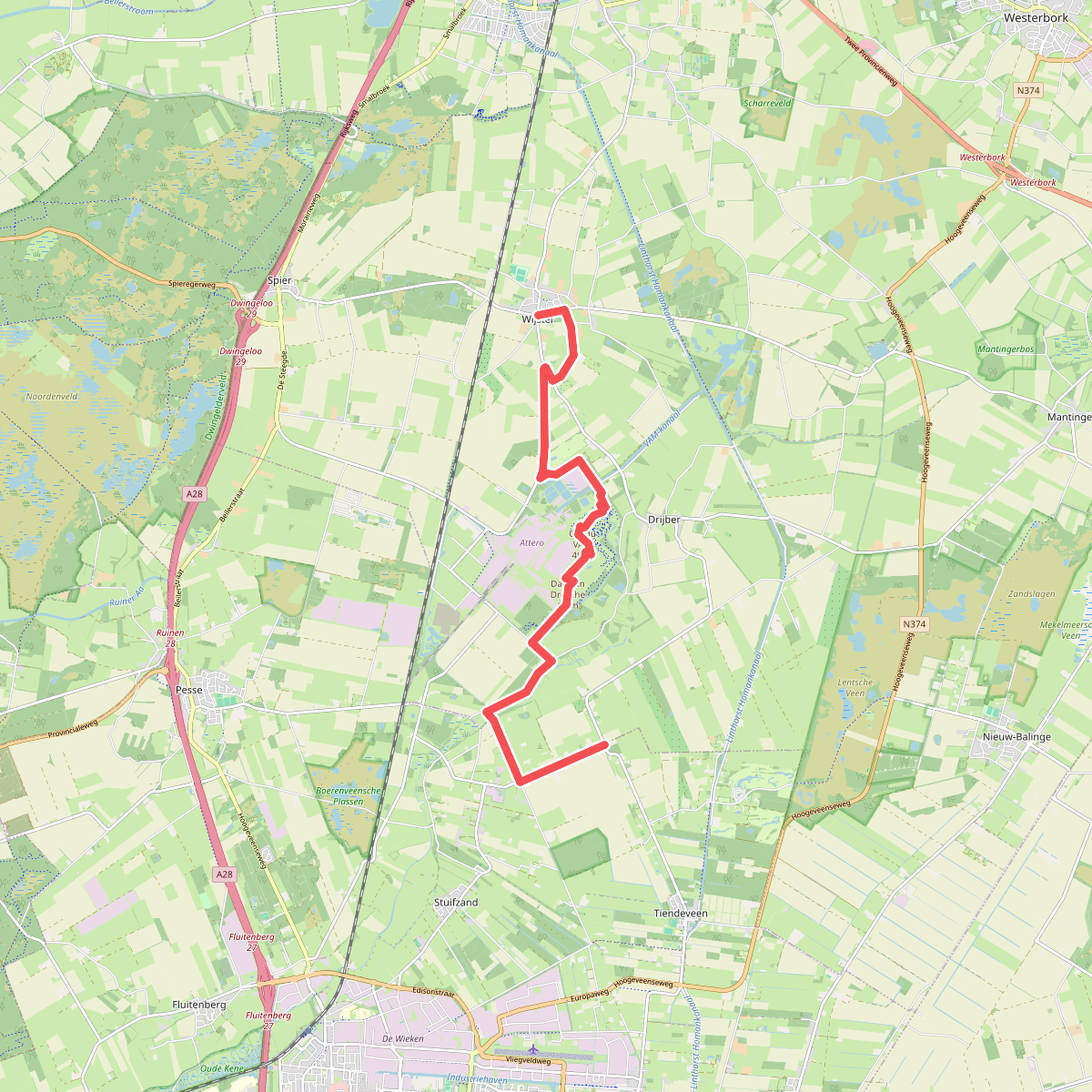 Kremboong - Wijster · Westerborkpad etappe 26