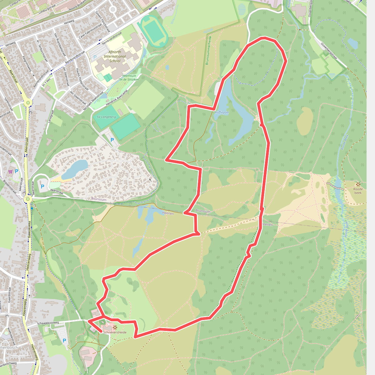 Brunssum - Brunssummerheide Licht blauw NM4