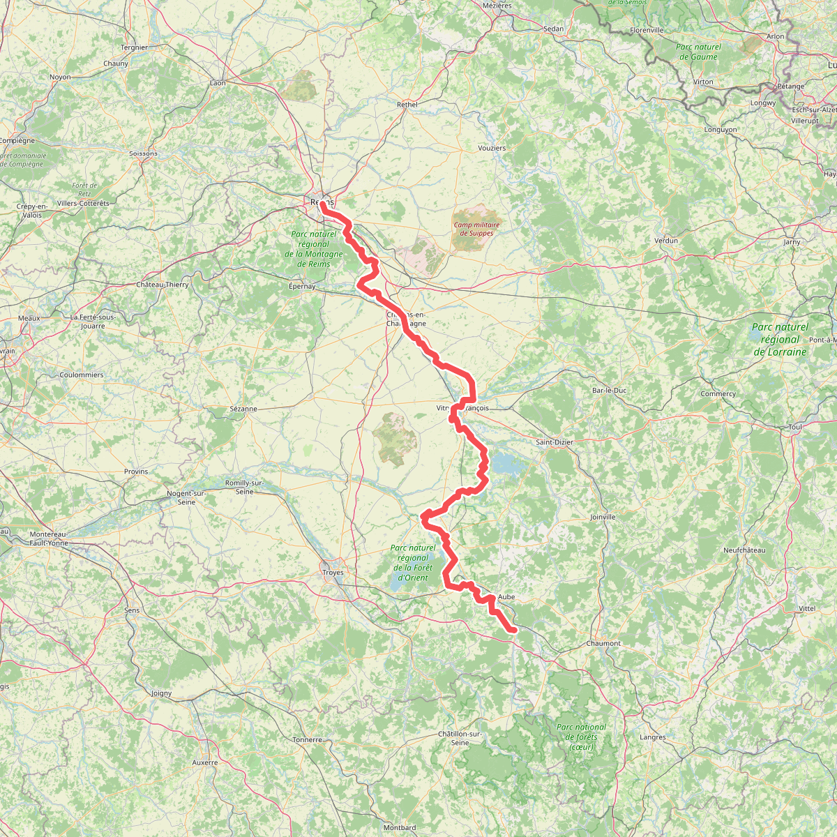 Via Francigena France 03, Reims - Clairvaux