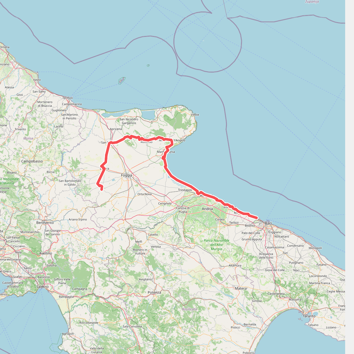 Via Francigena - Variante Micaelica e Litorale