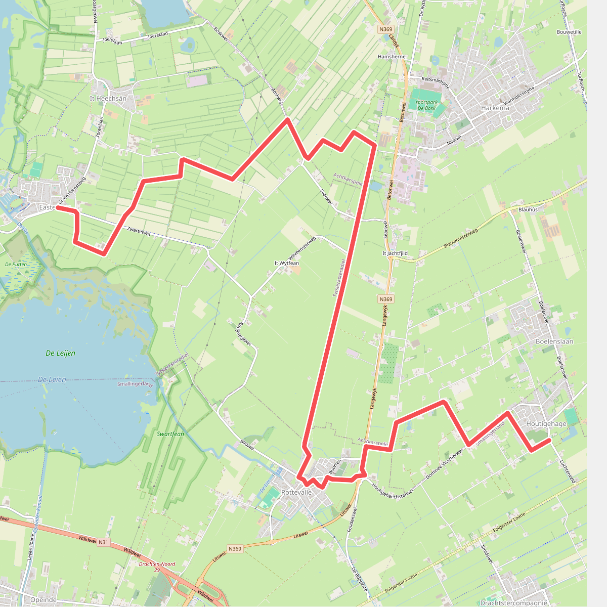 Eastermar - Houtigehage · Friese Woudenpad etappe 5