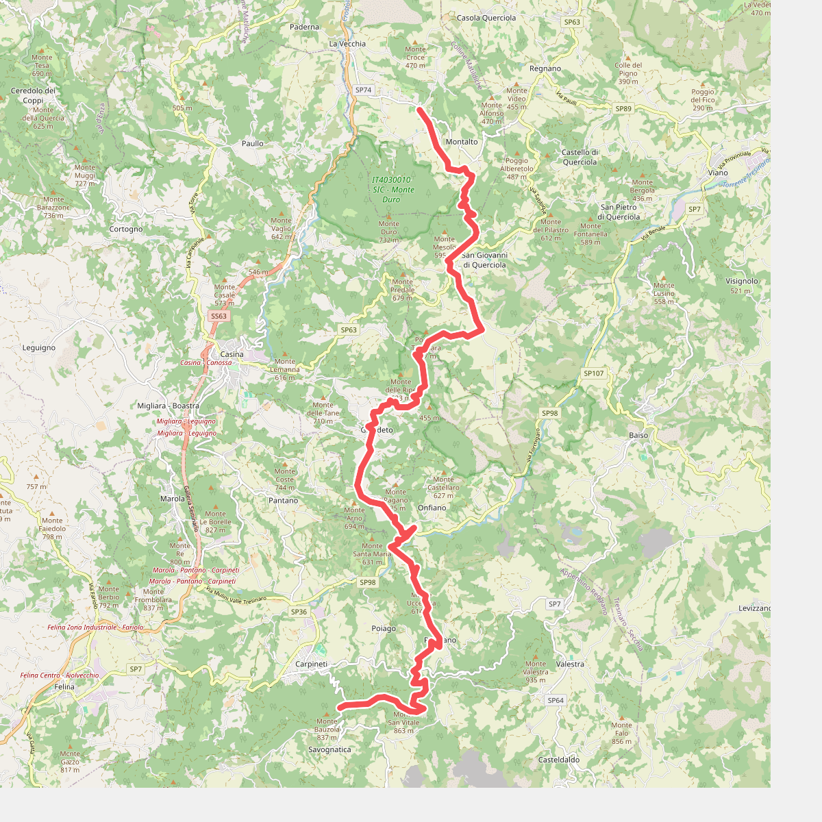 Via Matildica del Volto Santo: Tappa 5B