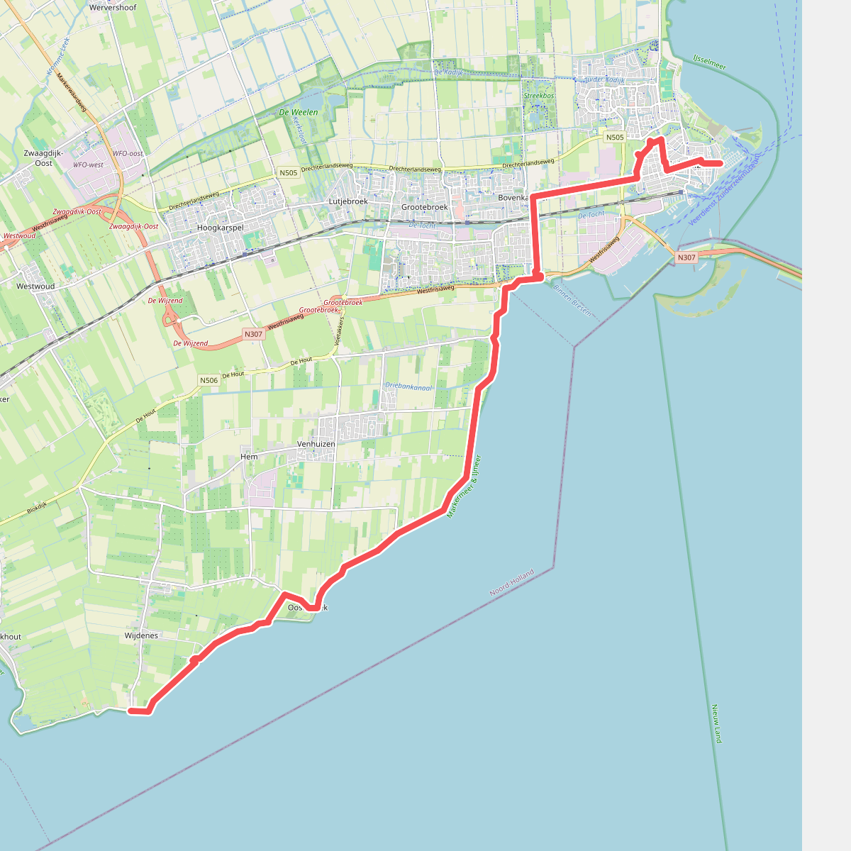 Enkhuizen - Wijdenes · Zuiderzeepad etappe 1