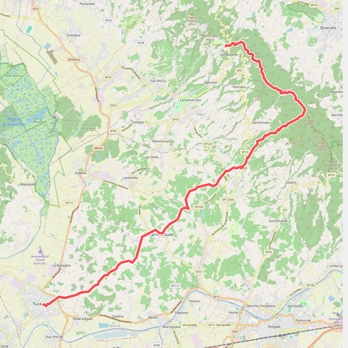 Via Romea Nonantolana e Via della Sambuca: Tappa 8