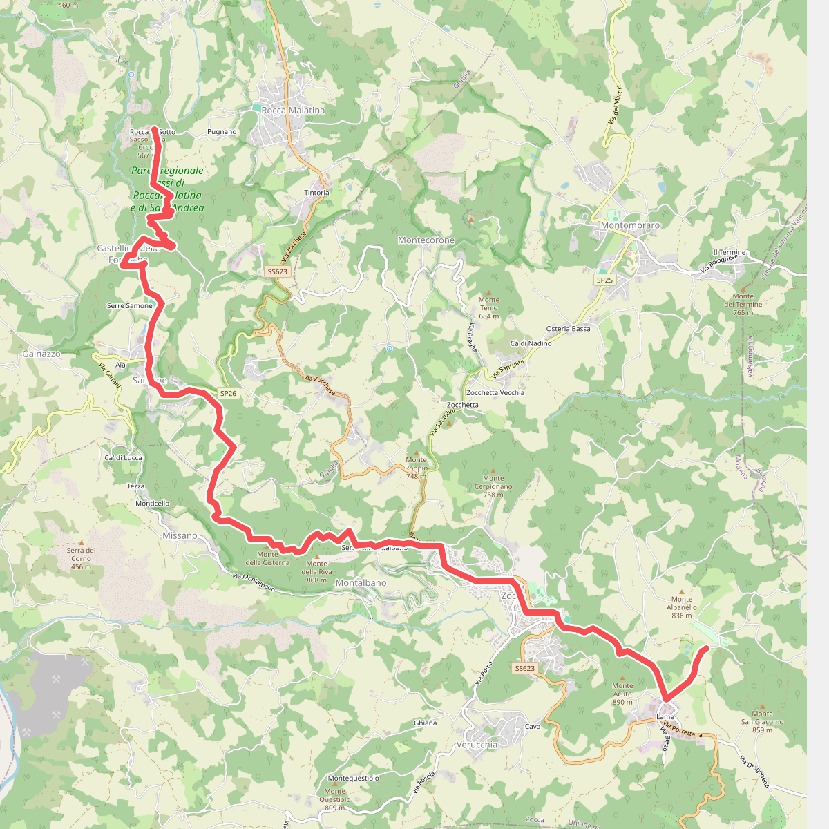 Via Romea Nonantolana e Via della Sambuca: Tappa 3