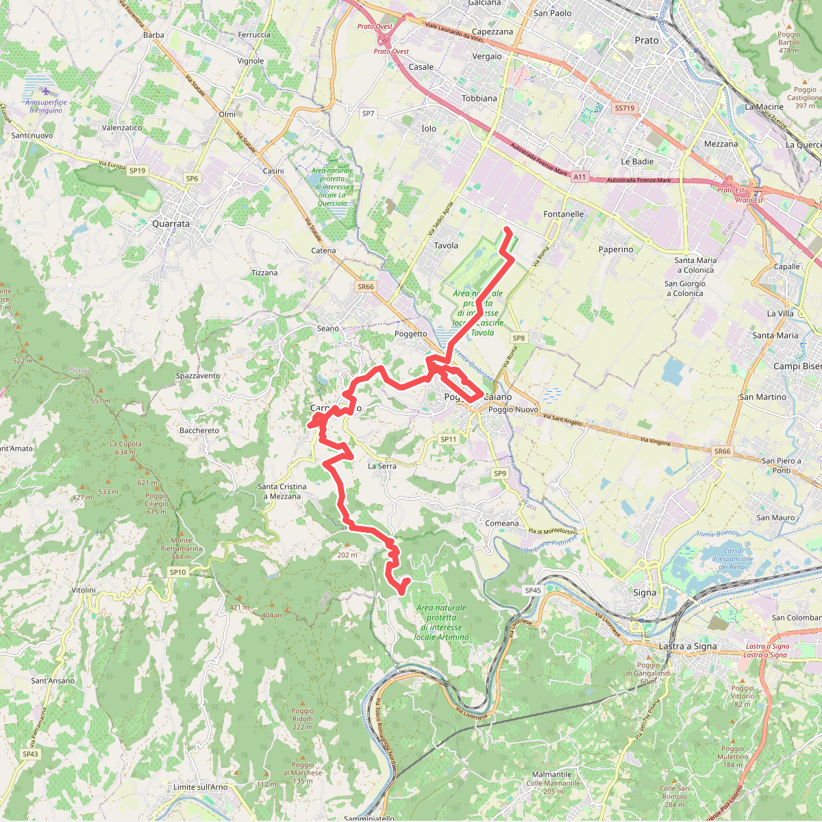 Tappa 1: Prato - Artimino