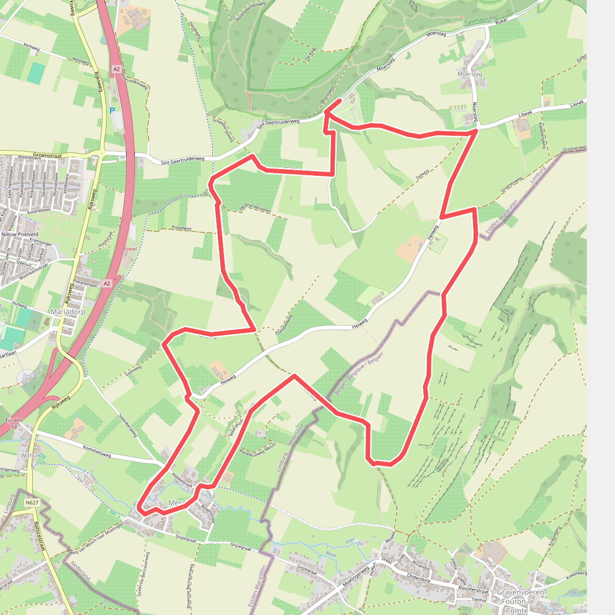 Eijsden-Margraten E9 Mesch- Moerslag- Mesch