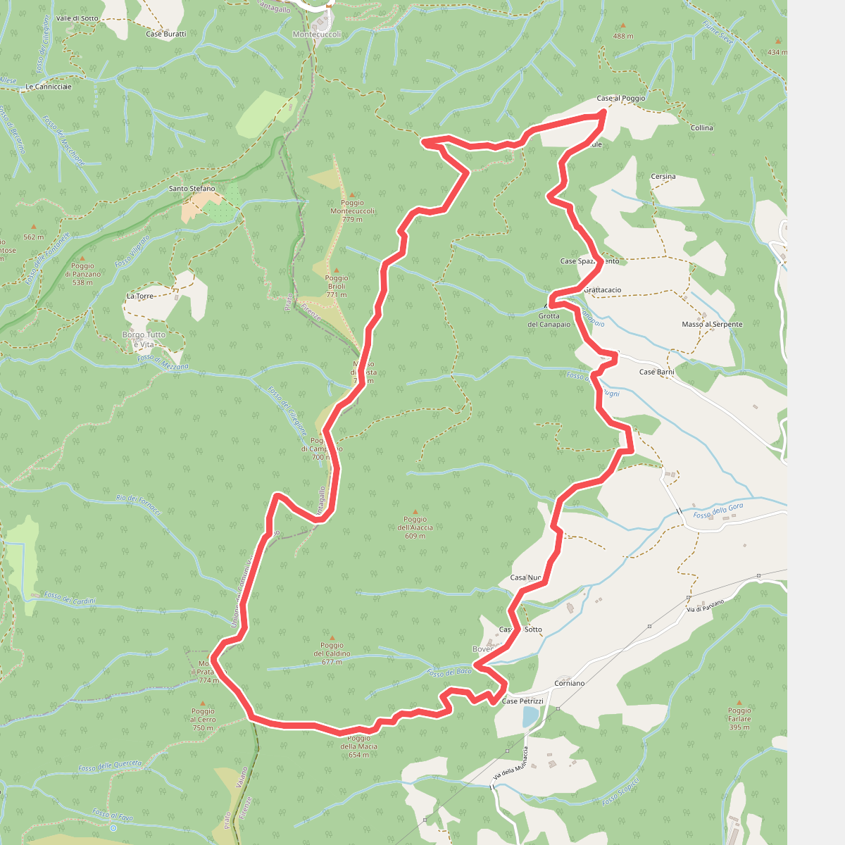 Sorgenti di Firenze Trekking - Anello 9: Sul crinale della Calvana