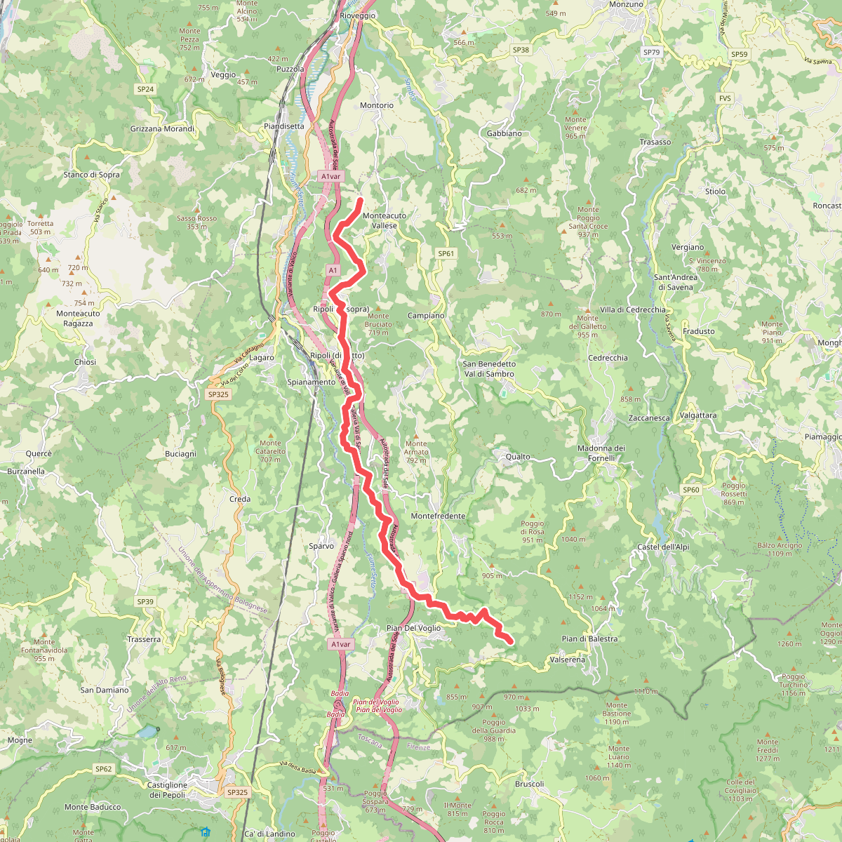 Percorso CAI 020