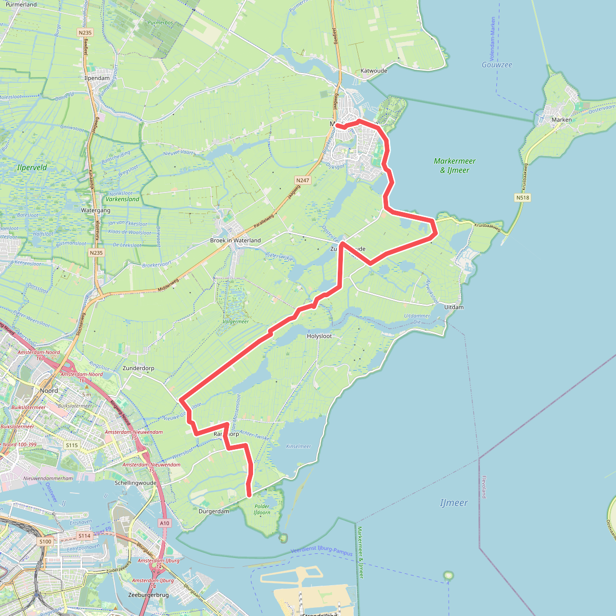 Monnickendam - Durgerdam · Zuiderzeepad etappe 5