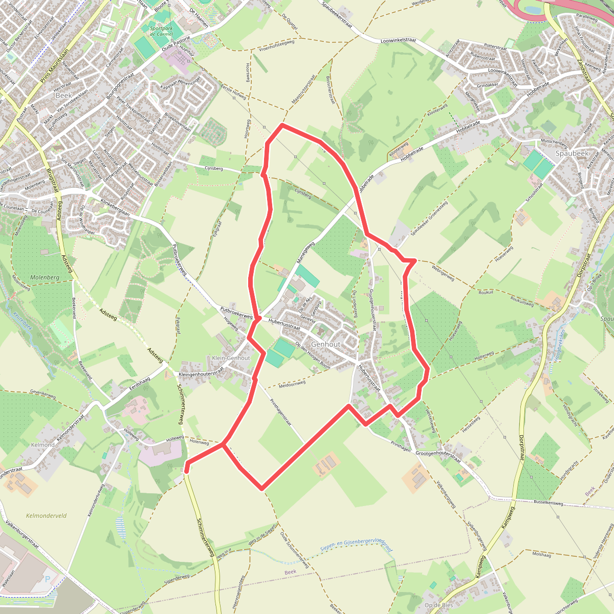 Genhoutroute GE02 Beek