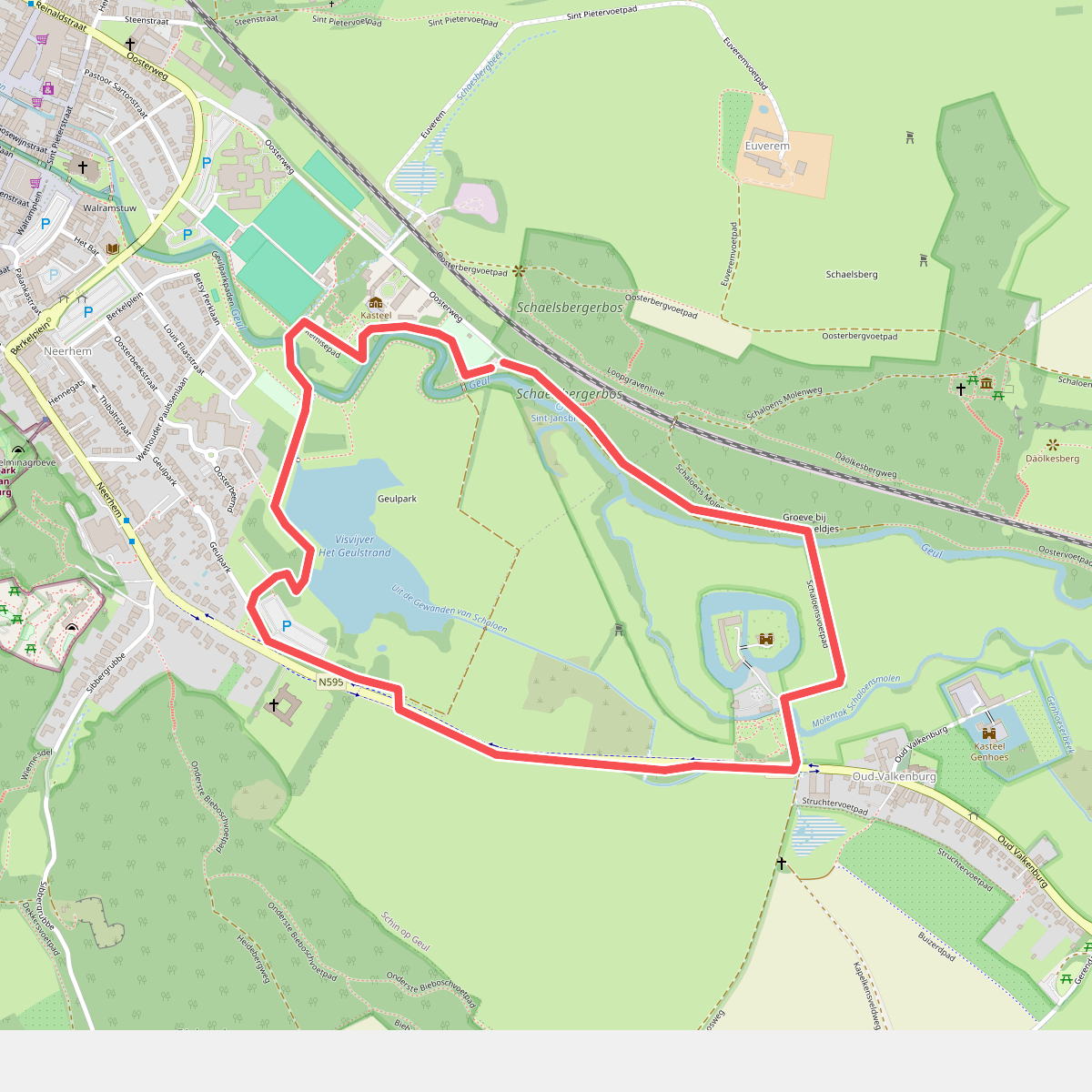 Geulpark en Kasteel Oost Va2 Valkenburg aan de Geul