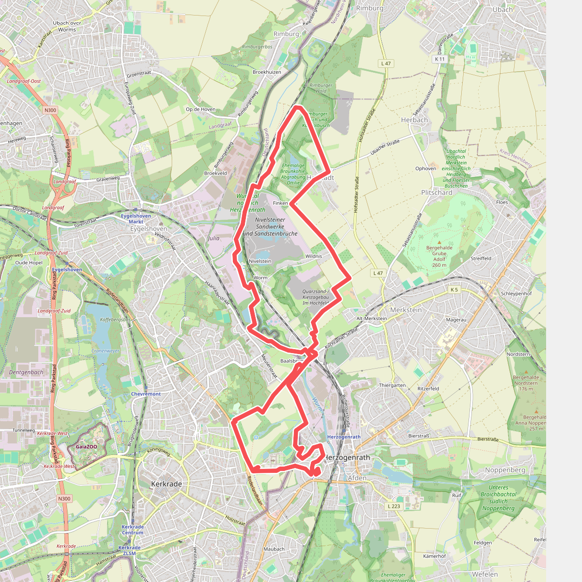 Graaf Saffenberg route KR10 Kerkrade