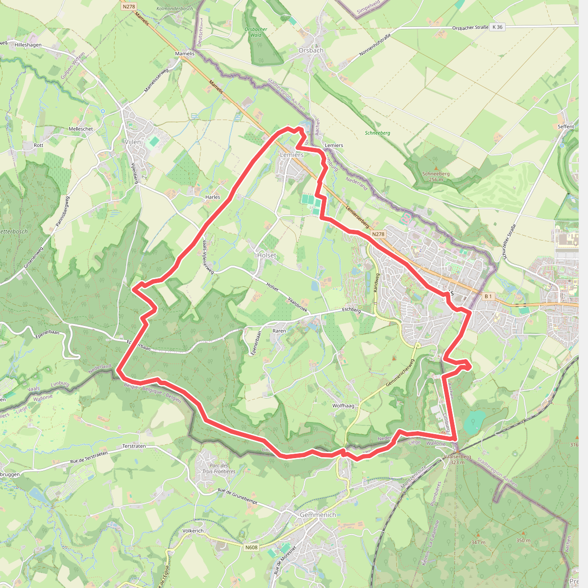 Grensroute 6 Vallis Gr6 Vaals