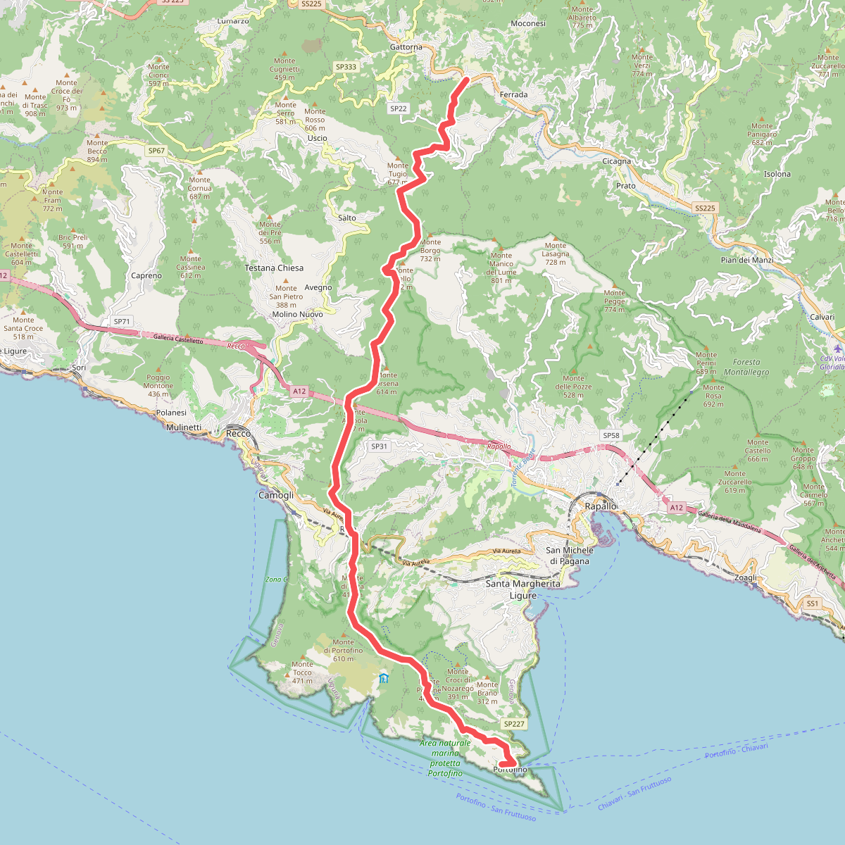 Itinerario dei 2 Golfi