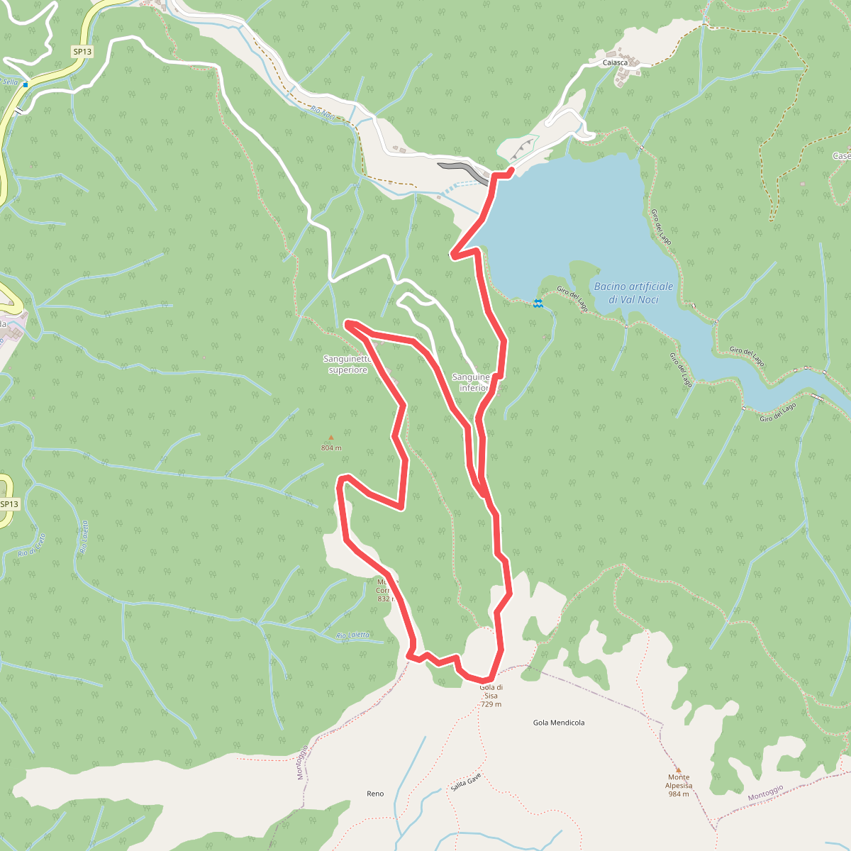 Lago Val Noci - Monte Cornua