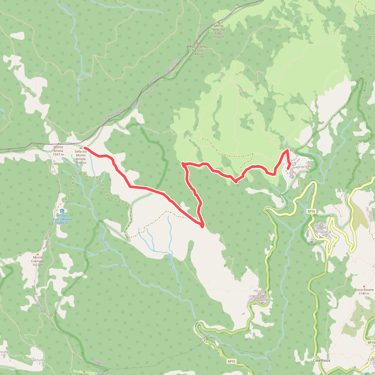 Caprile - Sella Est Monte Antola