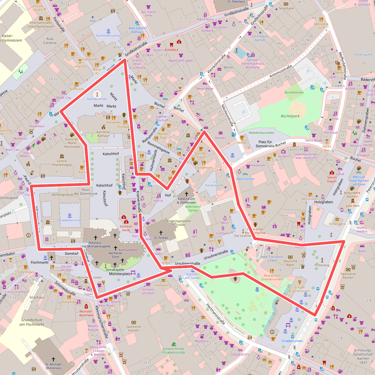 Historische stadswandeling Aken