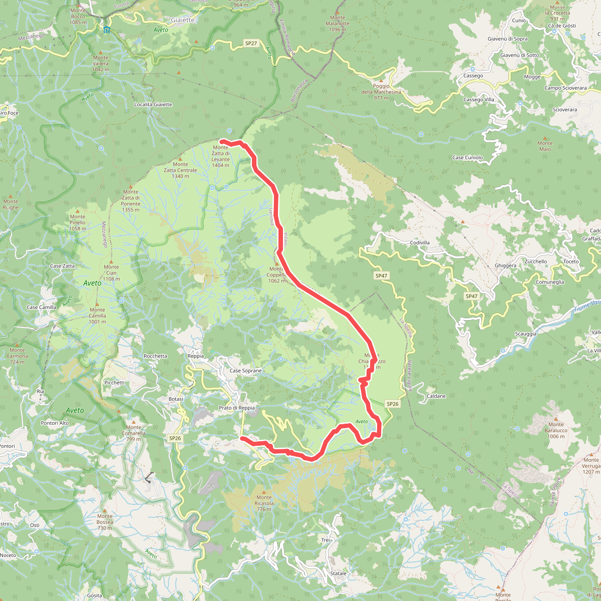 Arzeno - Monte Chiappozzo - Monte Zatta