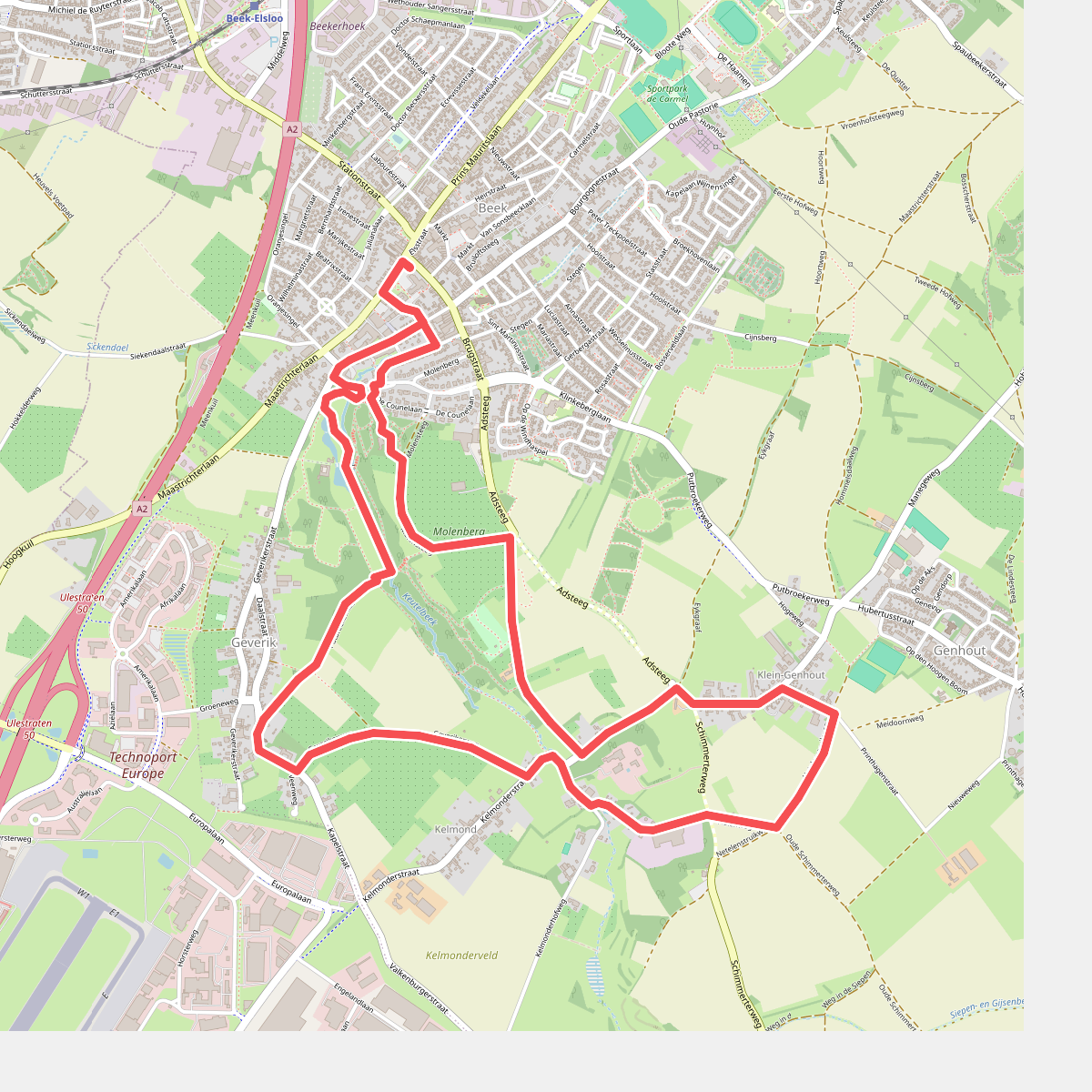 Kelmonderbosroute KE01 Beek