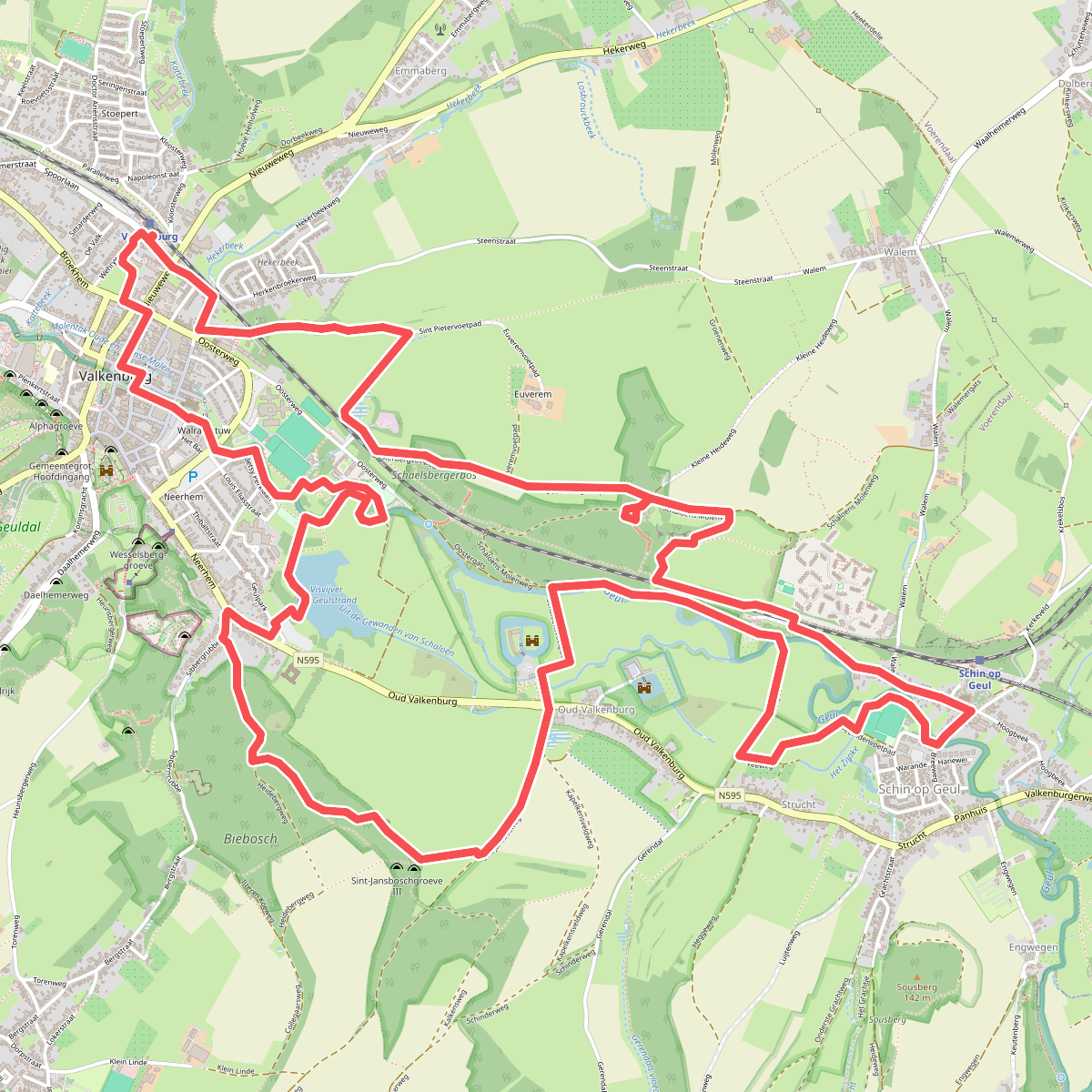 Krijtwandeling lus 3 - Goudgele kerken en kastelen