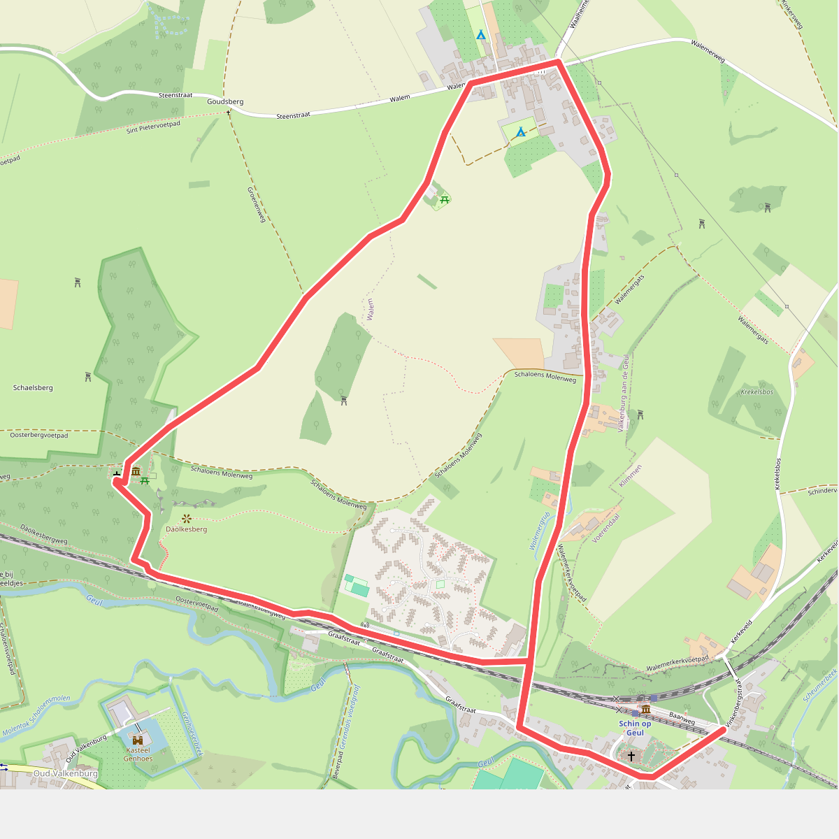 Landelijk Schin op Geul Va16 Valkenburg aan de Geul