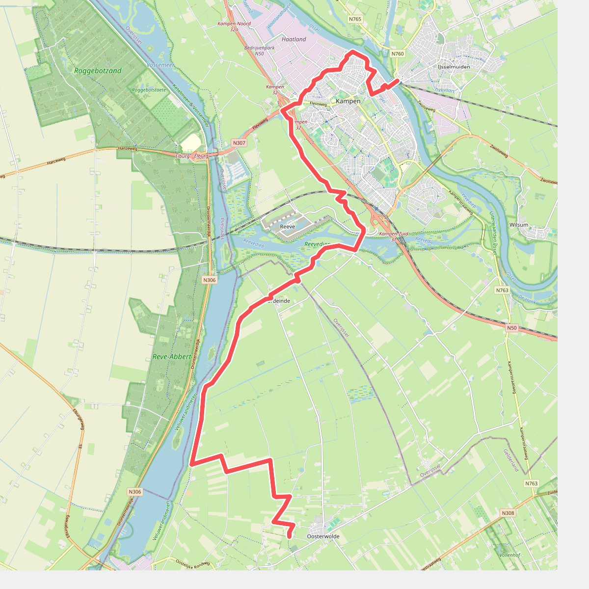 Oosterwolde - Kampen · Zuiderzeepad etappe 15