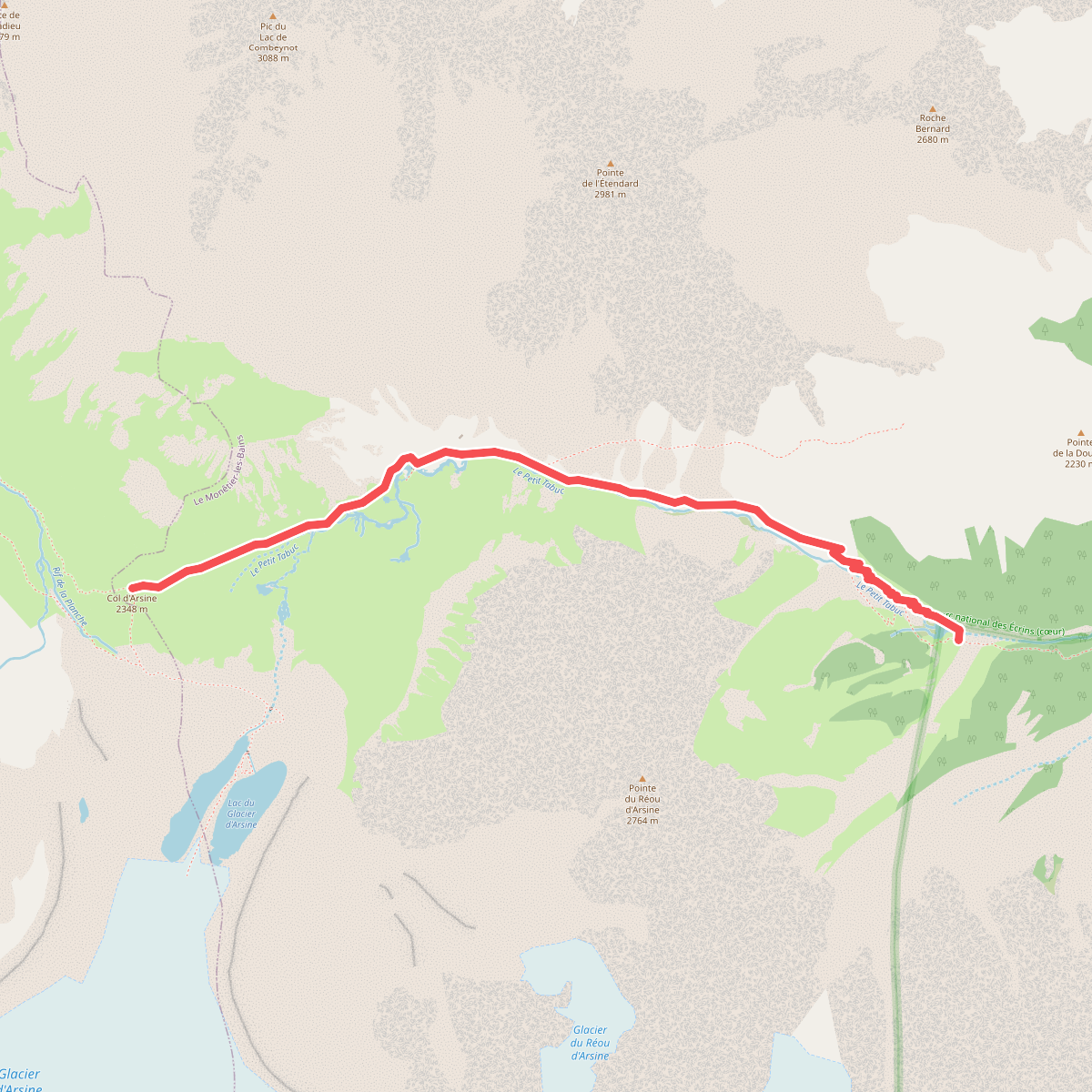 Col d'Arsine - Lac de la Douche