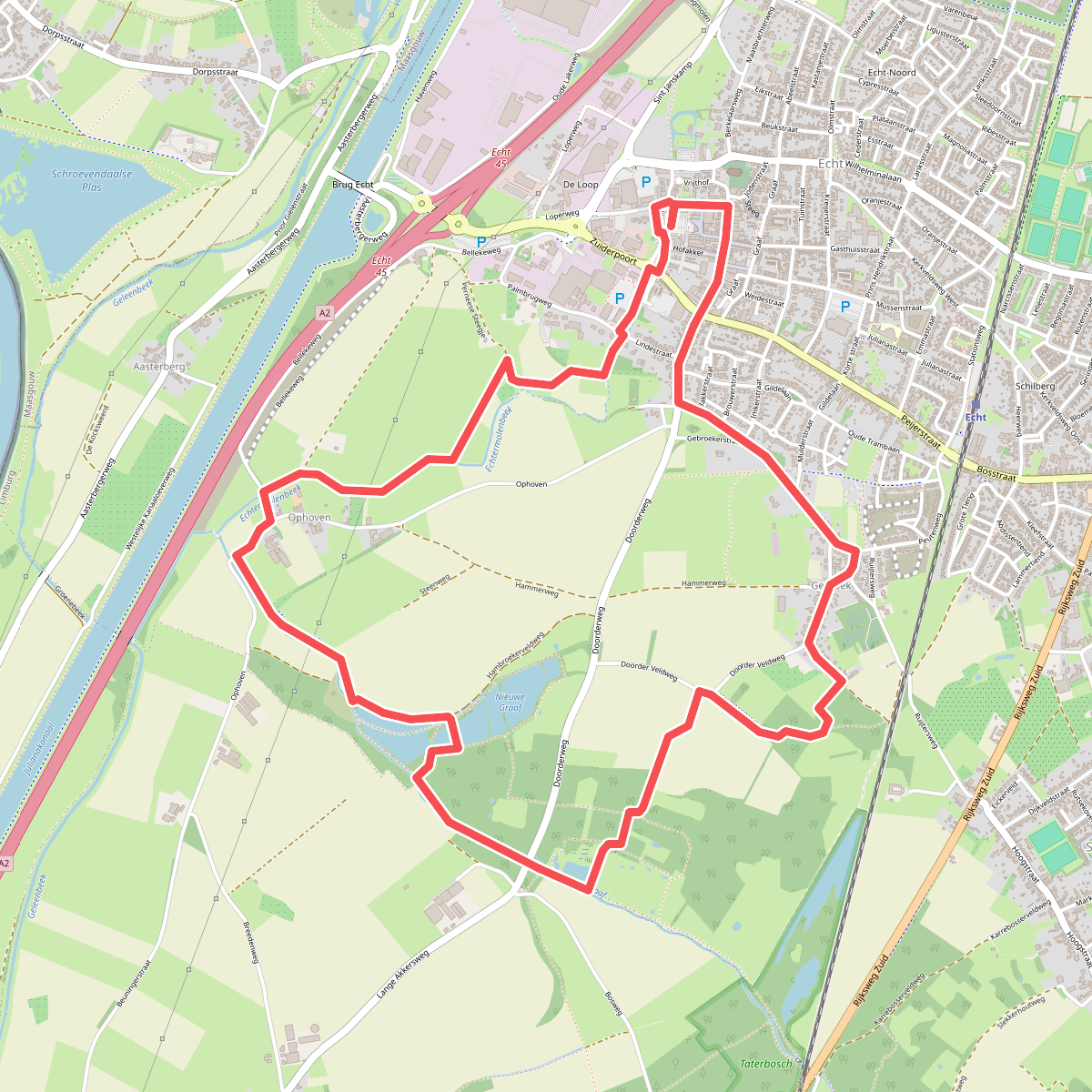 Ommetje boswandeling Echt