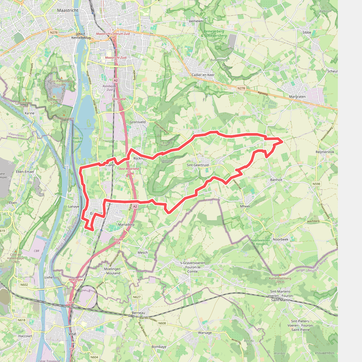 Ontginningsroute Breust-Bruisterbosch Eijsden-Margraten