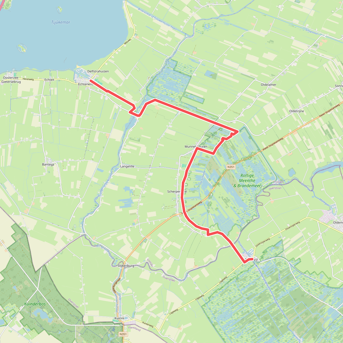 Ossenzijl - Delfstrahuizen/Ech · Zuiderzeepad etappe 19