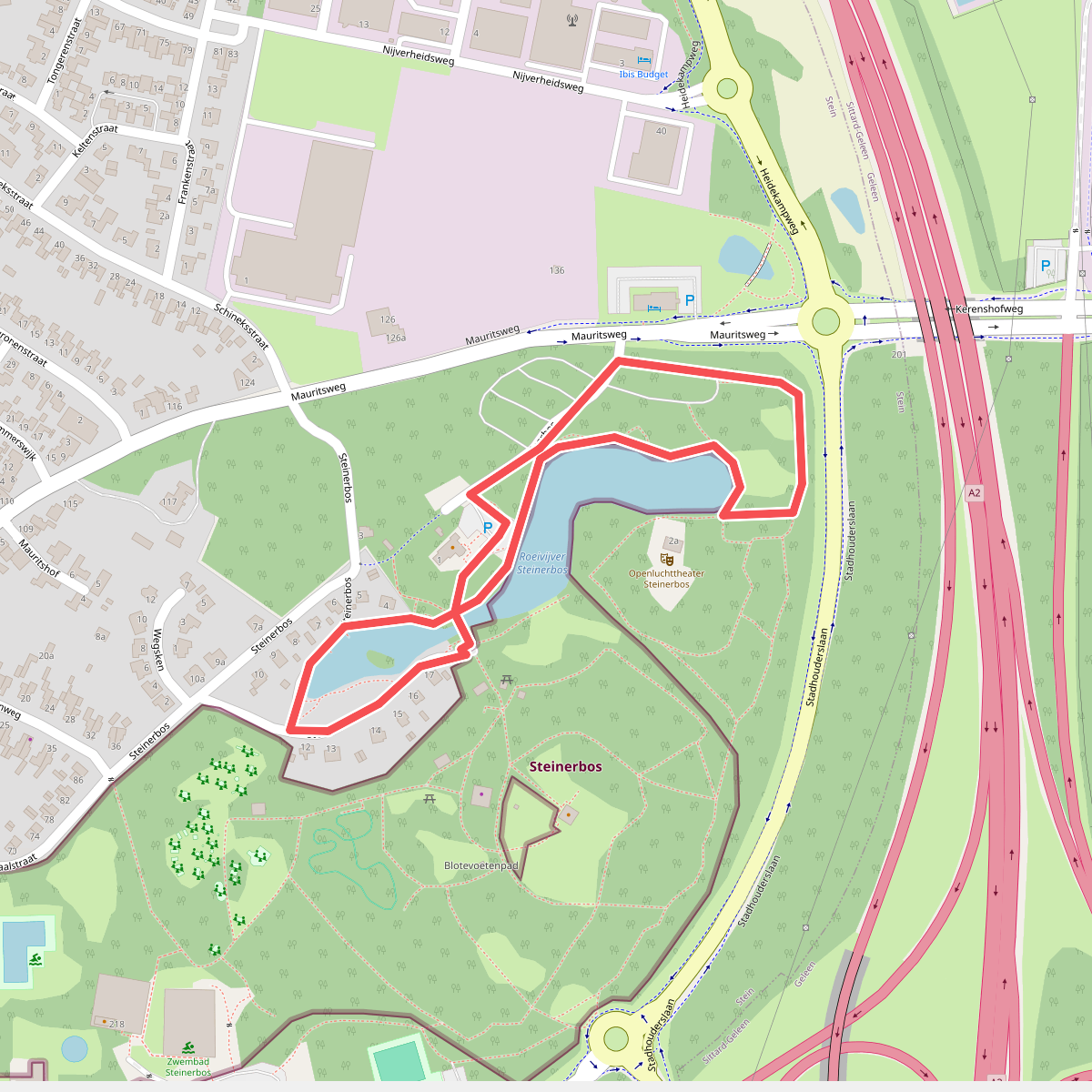 Rolstoel-route Steinerbos