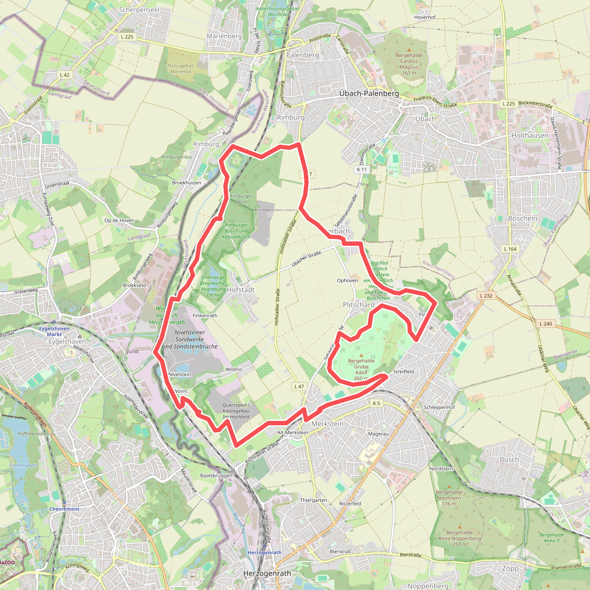 Rundum Merkstein route KR11 Kerkrade