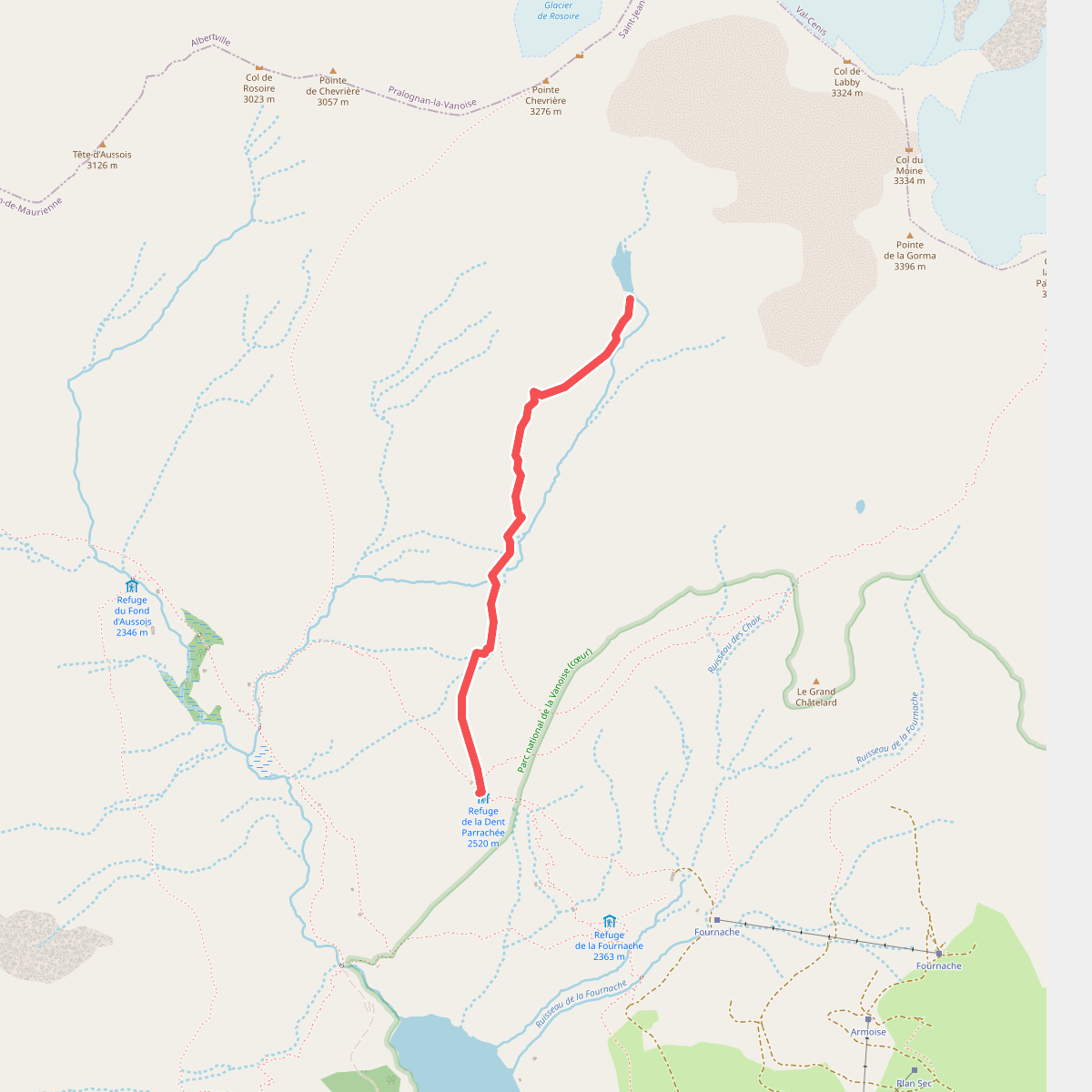 Le Lac du Génépy · Deelroute