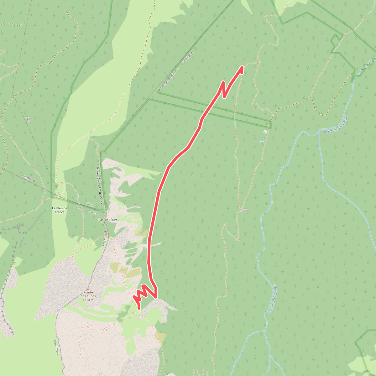 Boucle du Vélan · Deelroute