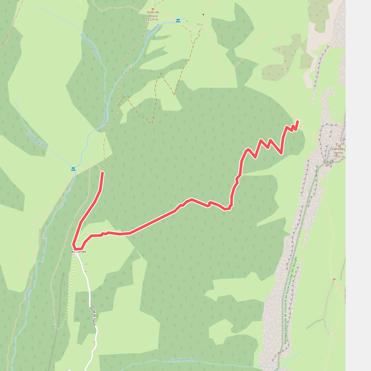 Boucle du Trélod · Deelroute