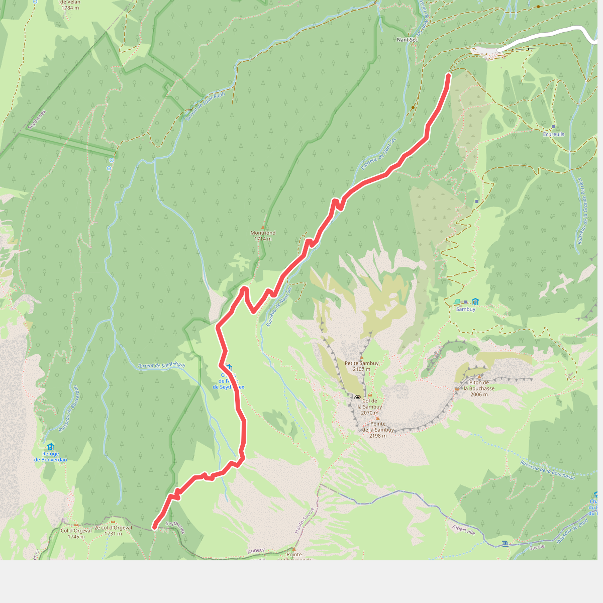 Boucle de Saint-Ruph · Deelroute