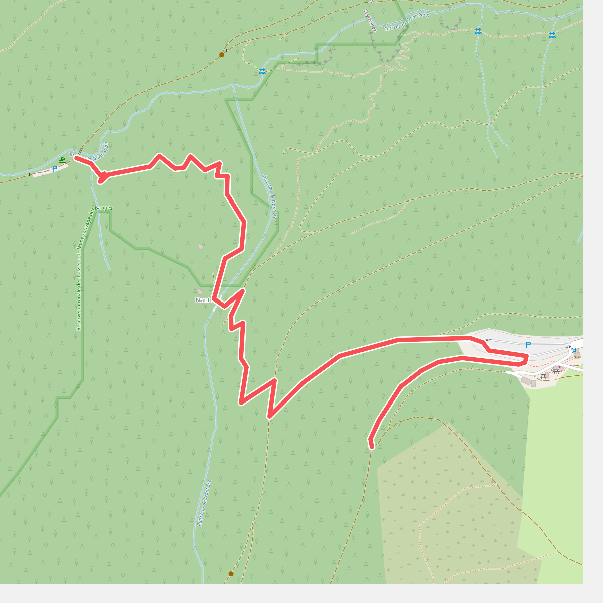 Boucle de Saint-Ruph · Deelroute