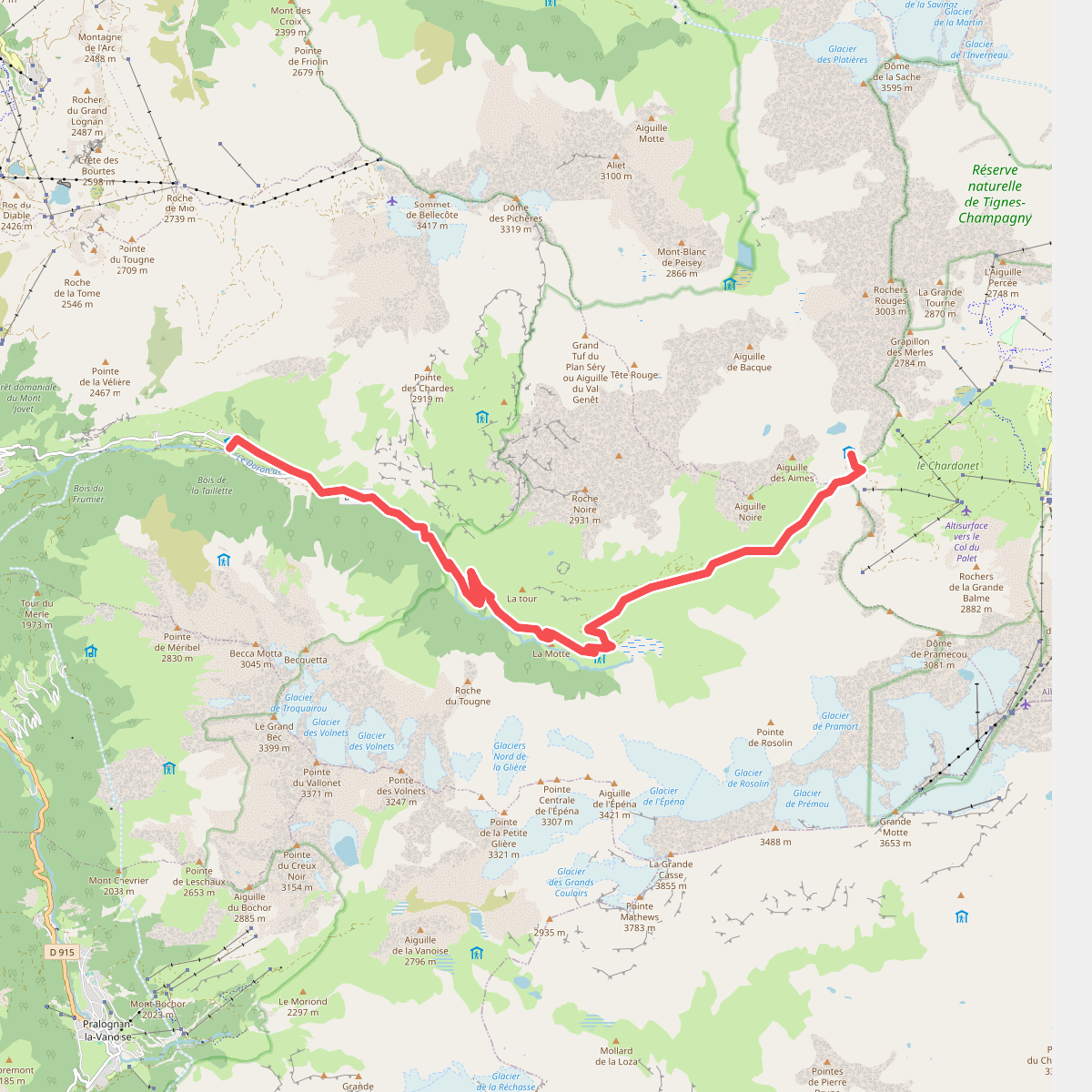 Grand Tour de Tarentaise - 2. Refuge du Col du Palet -> Champagny-le-Haut