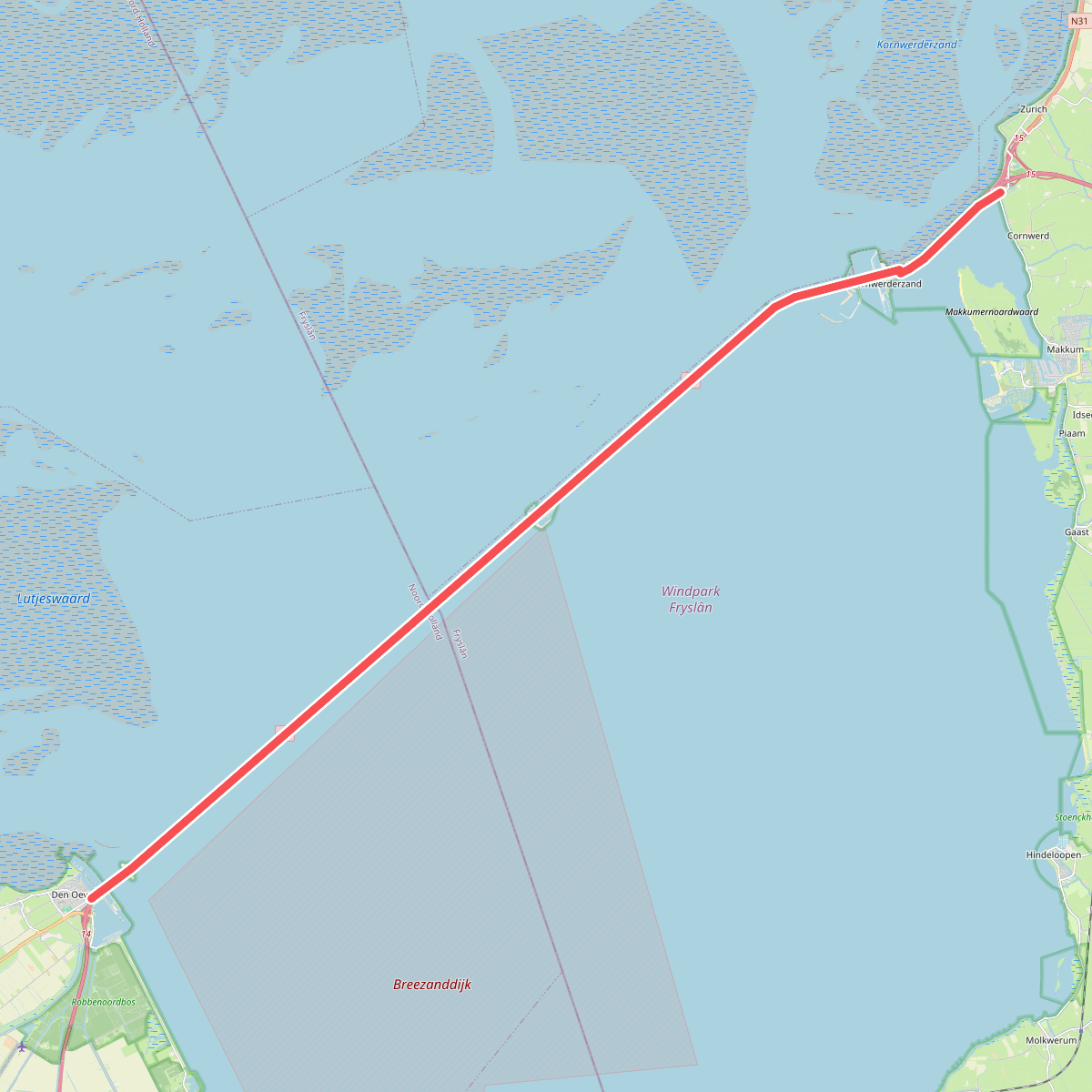 Afsluitdijk · Zuiderzeepad etappe 25