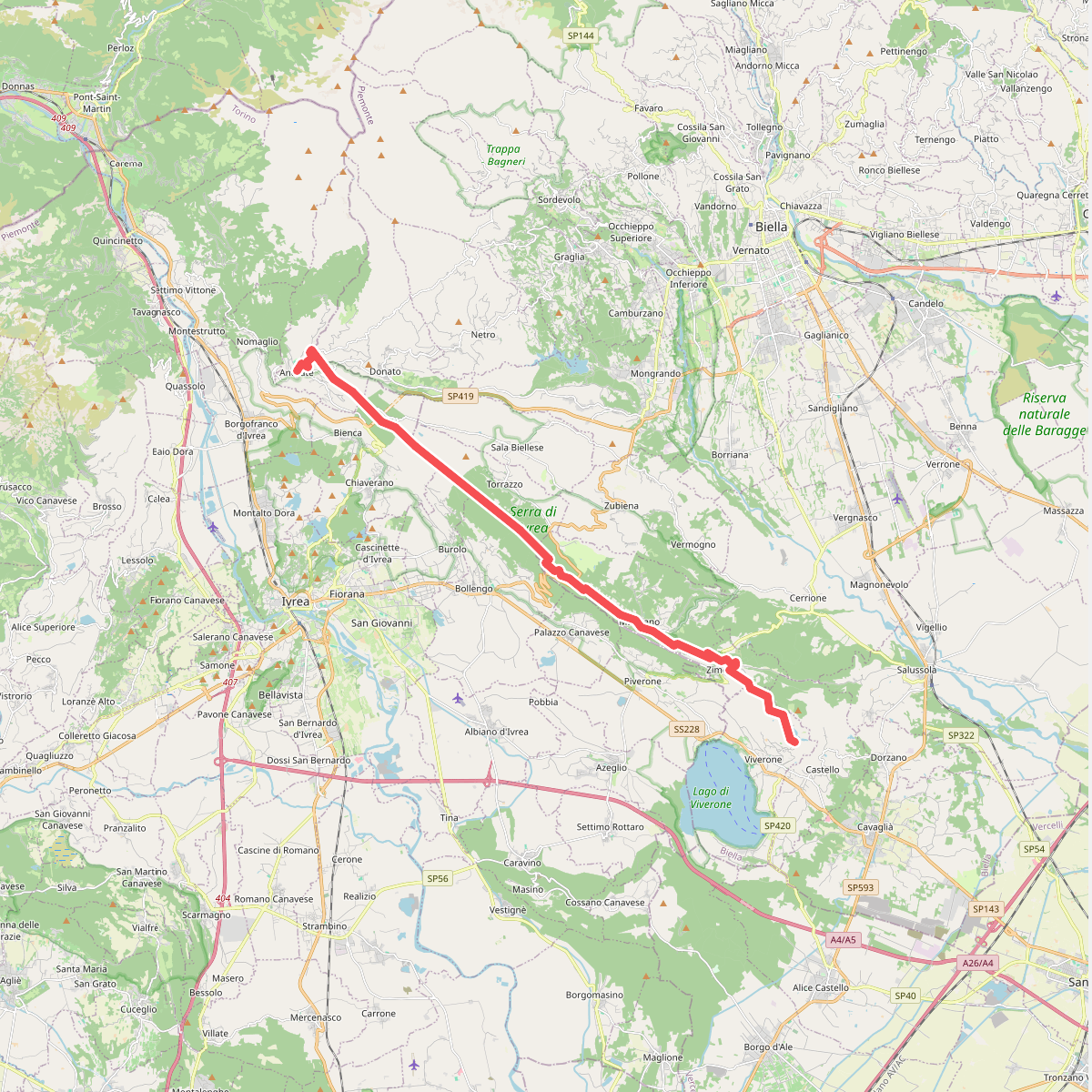Alta Via dell'Anfiteatro Morenico di Ivrea Tappa 1