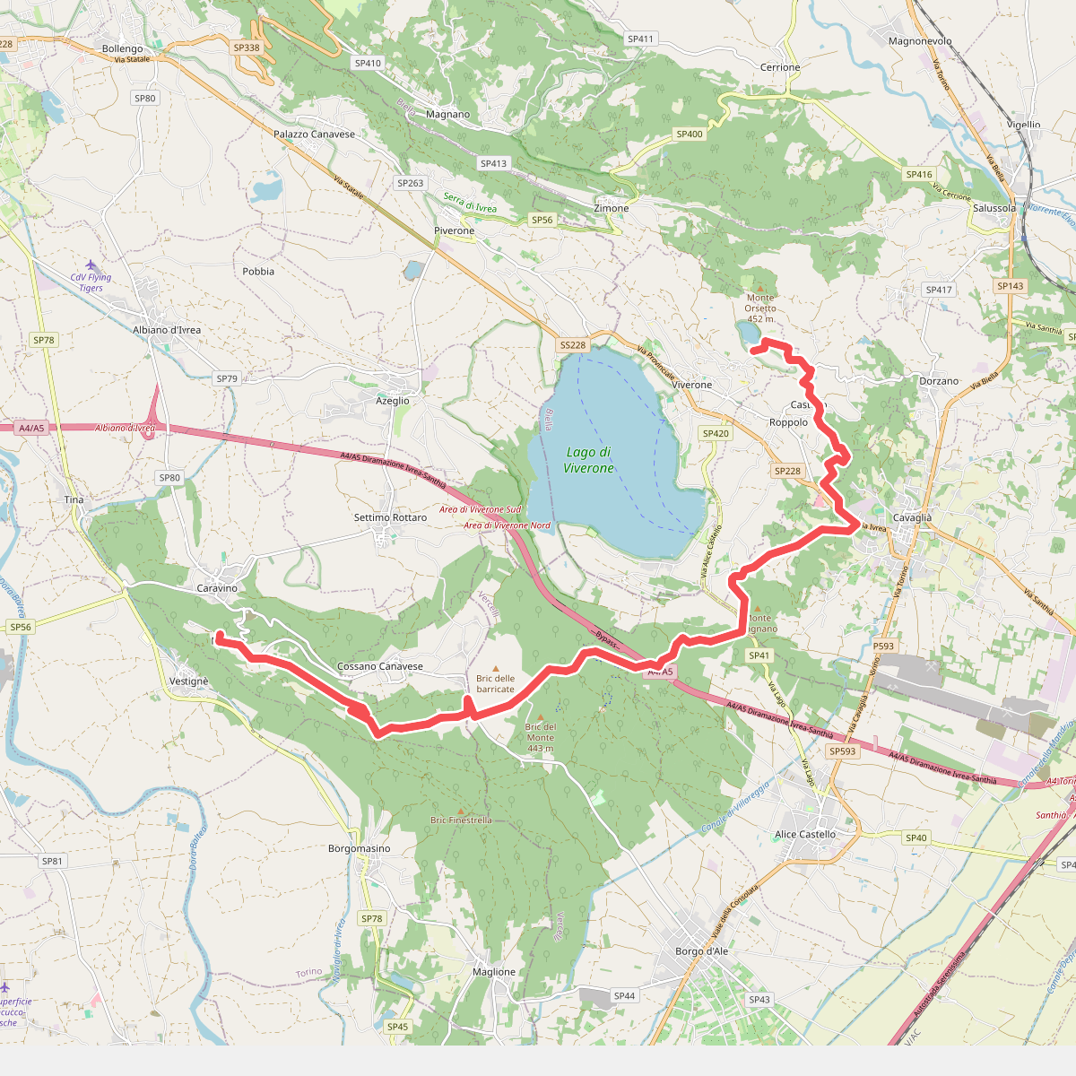 Alta Via dell'Anfiteatro Morenico di Ivrea Tappa 2
