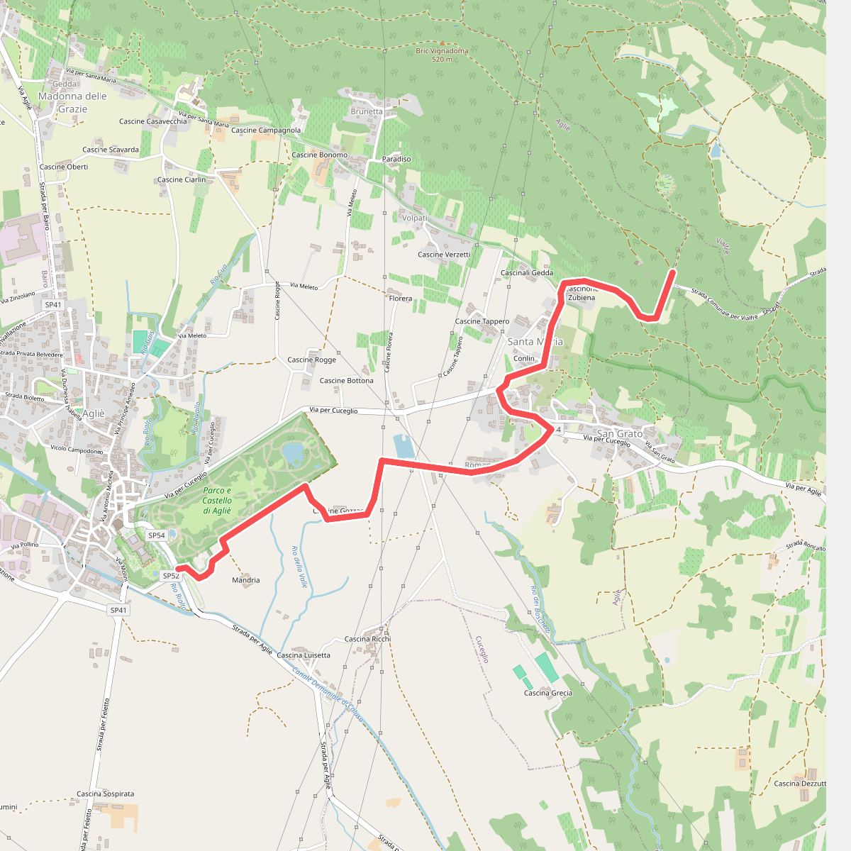 Alta Via dell’Anfiteatro Morenico di Ivrea - Itinerario di Collegamento di Agliè