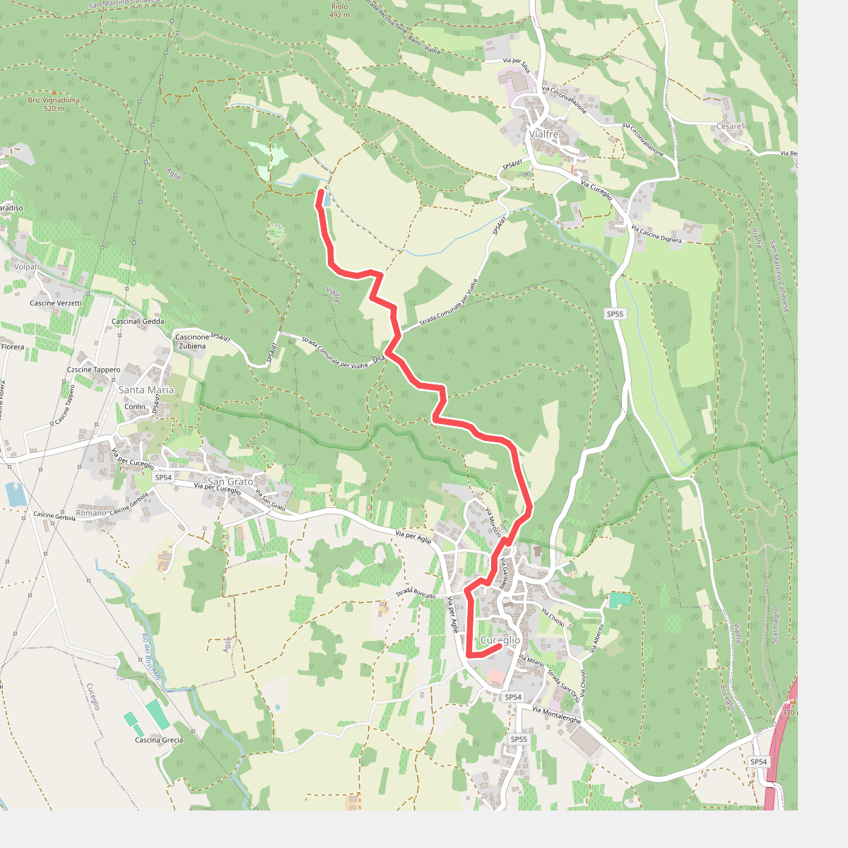 Alta Via dell’Anfiteatro Morenico di Ivrea - Itinerario di Collegamento di Cuceglio