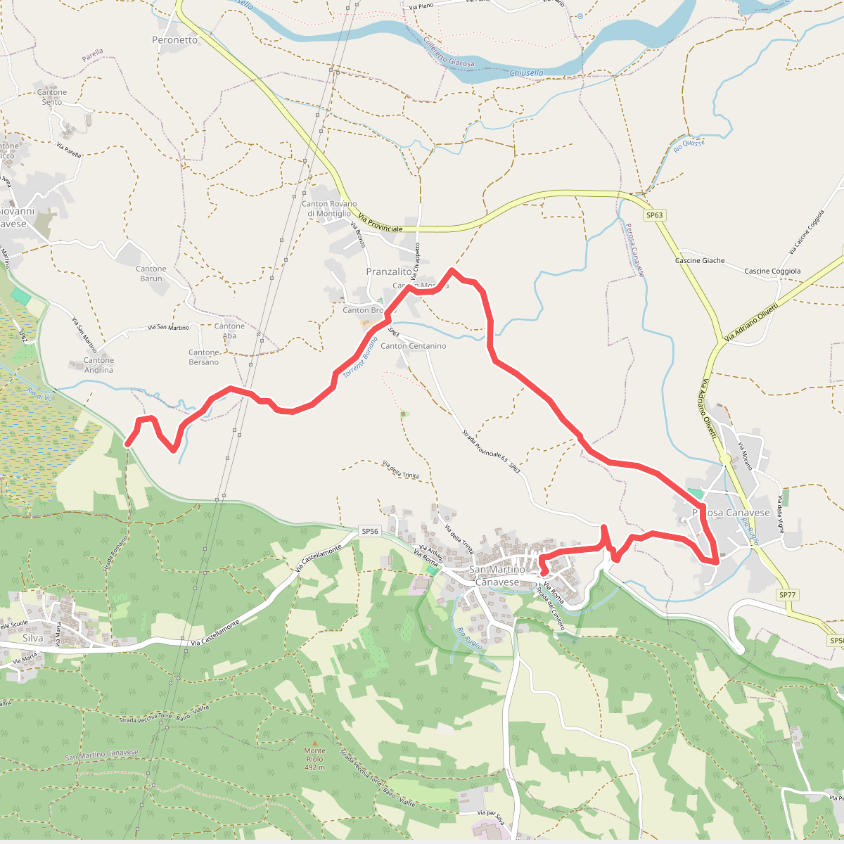 Alta Via dell’Anfiteatro Morenico di Ivrea - Itinerario di Collegamento di San Martino Canavese, Direzione Nord