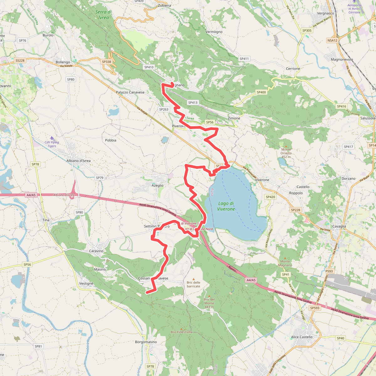 Alta Via dell'Anfiteatro Morenico di Ivrea Tappa 1A