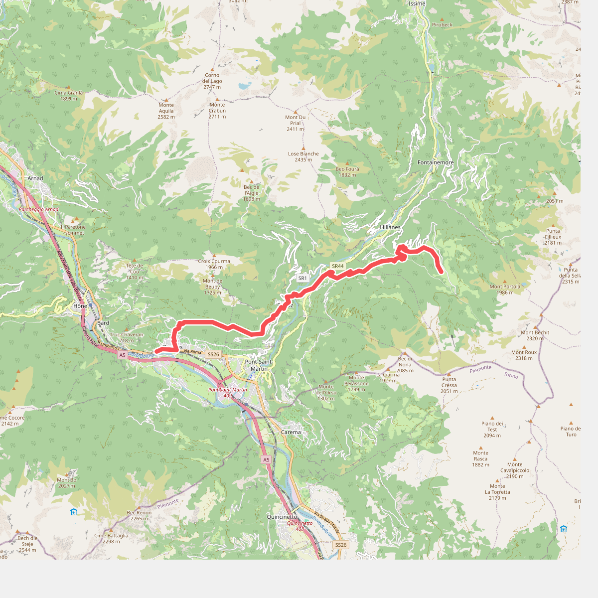 Alta Via n. 1 della Valle d'Aosta - Tappa 1