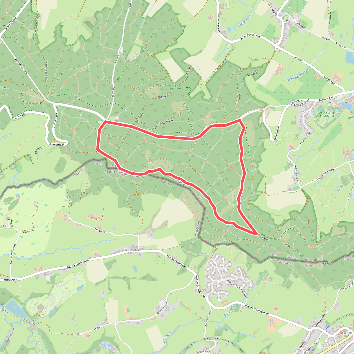 Vijlenerbosroute SBB36 Vaals